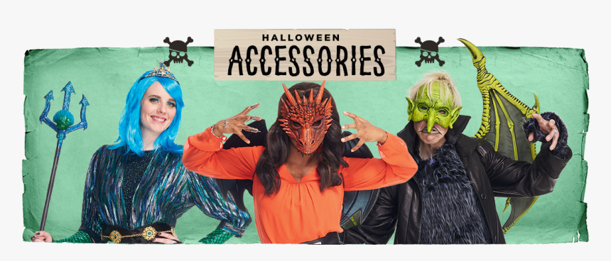 Halloween Accessories Banner - Halloween Costume, HD Png Download, Free Download