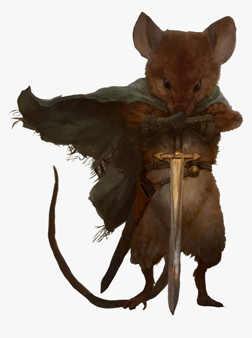 #mouse #tiny #little #knight #sword #cape #medirval - Vance Kovacs, HD Png Download, Free Download