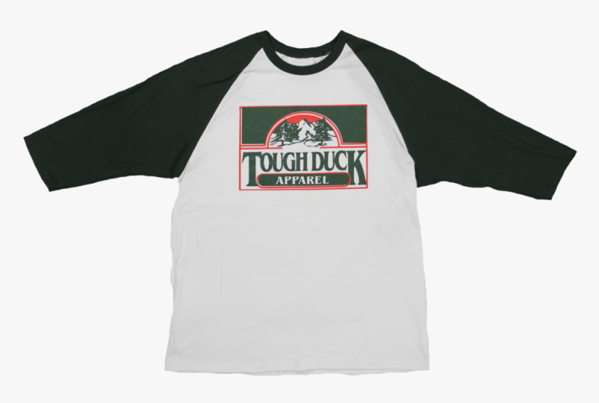 Tough Duck Forest Throwback Baseball T-shirt Green - Active Shirt, HD Png Download, Free Download