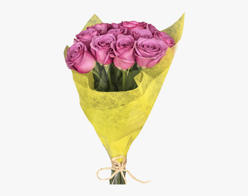 Diy 12 Lavender Roses Bouquet Magnaflor - Garden Roses, HD Png Download, Free Download