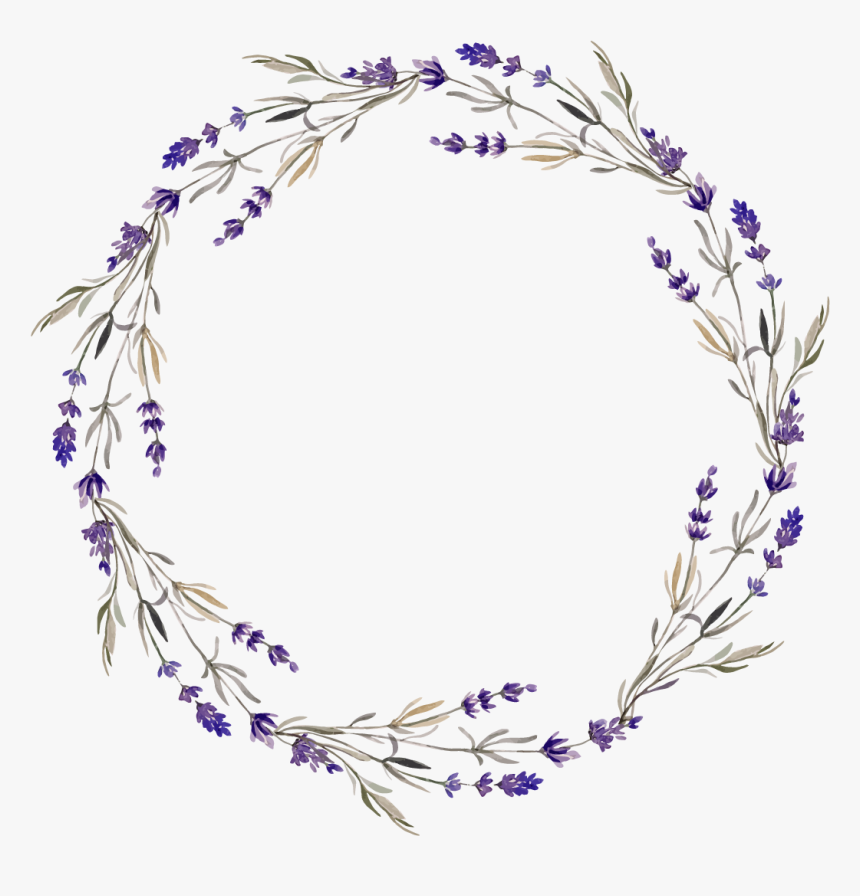 Purple Flower Wreath Png, Transparent Png, Free Download