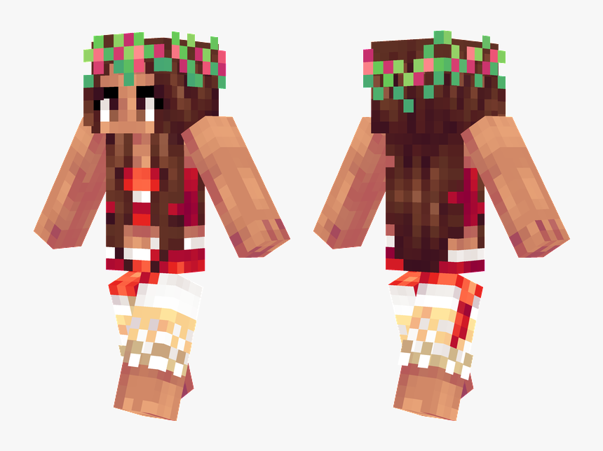 Moana Minecraft Skin Layout - Moana Skin, HD Png Download, Free Download