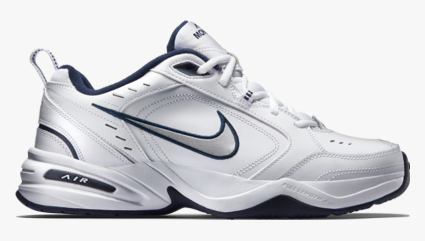 Nike Men"s Air Monarch Iv White/metallic Silver - Nike Air Monarch Iv 415445 102, HD Png Download, Free Download