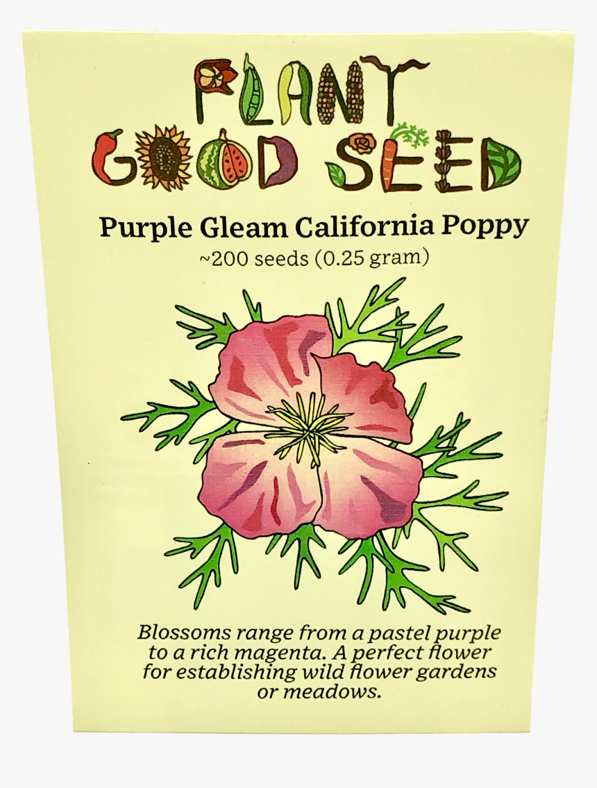 Purple Gleam California Poppy - Seed, HD Png Download, Free Download