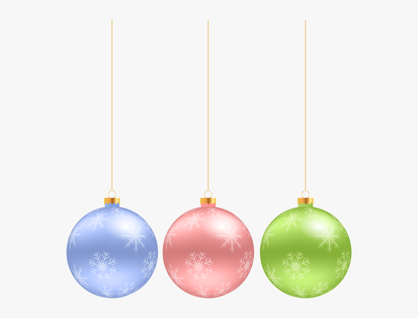 Christmas Hanging Ornaments Clip Art Image - Hanging Christmas Ornaments Clip Art Free, HD Png Download, Free Download