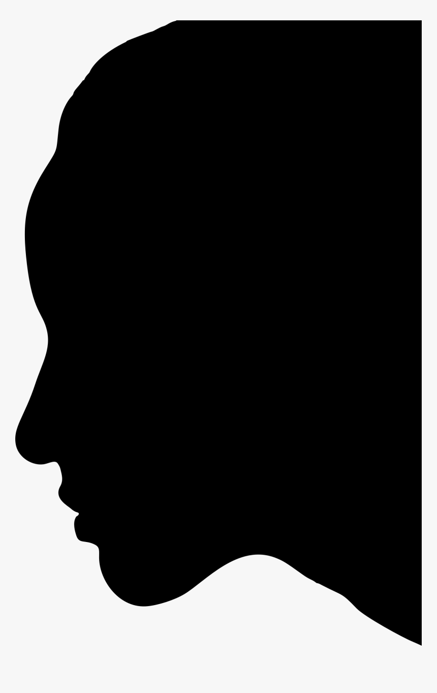 Female Head Profile Silhouette Clip Arts - Female Head Silhouette Png, Transparent Png, Free Download
