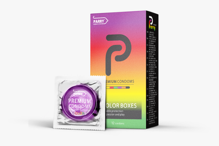 Parry 12 Pcs Pack Colored Condoms - Box, HD Png Download, Free Download