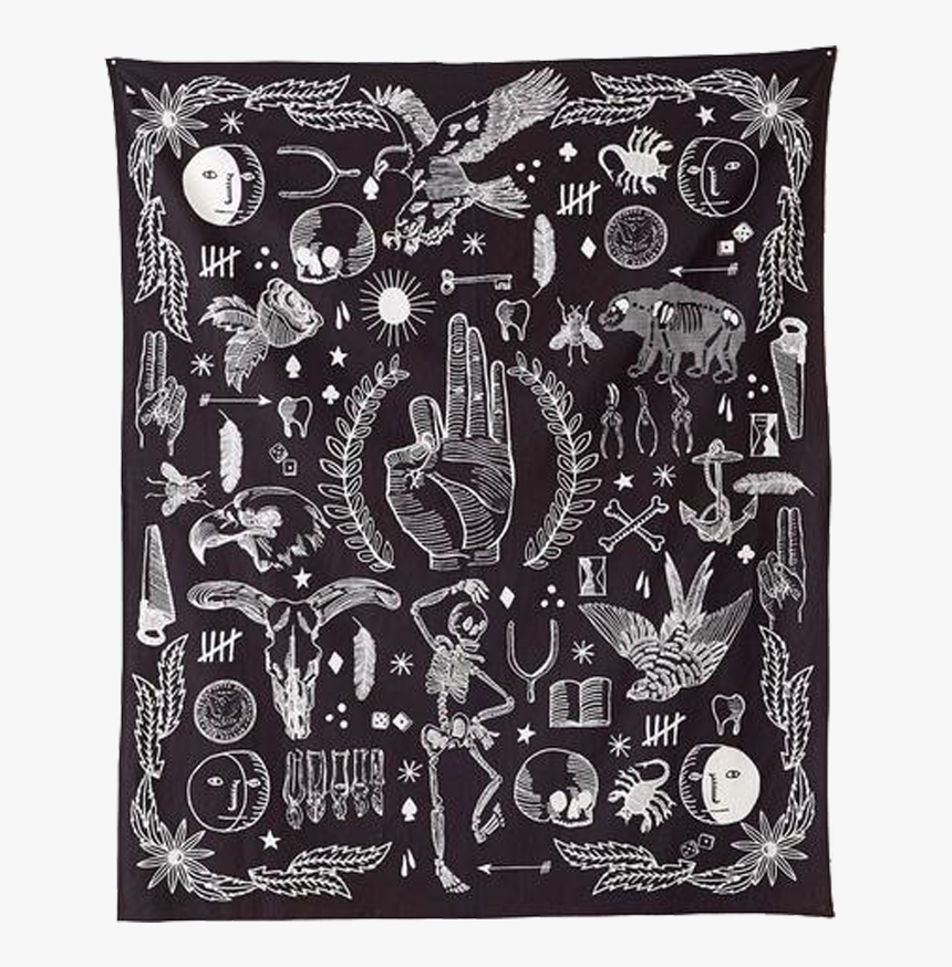 Urban Outfitters Black Tapestry, HD Png Download, Free Download