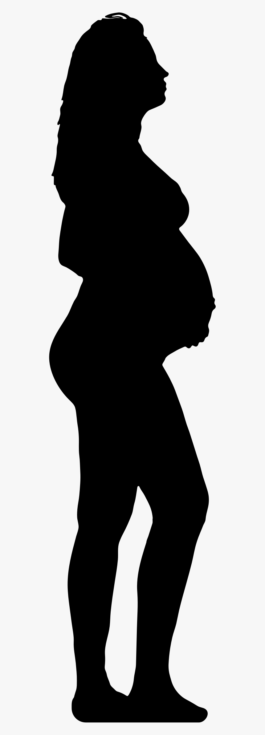 Silhouette Of Pregnant Lady At Getdrawings - Pregnant Girl Silhouette Png, Transparent Png, Free Download