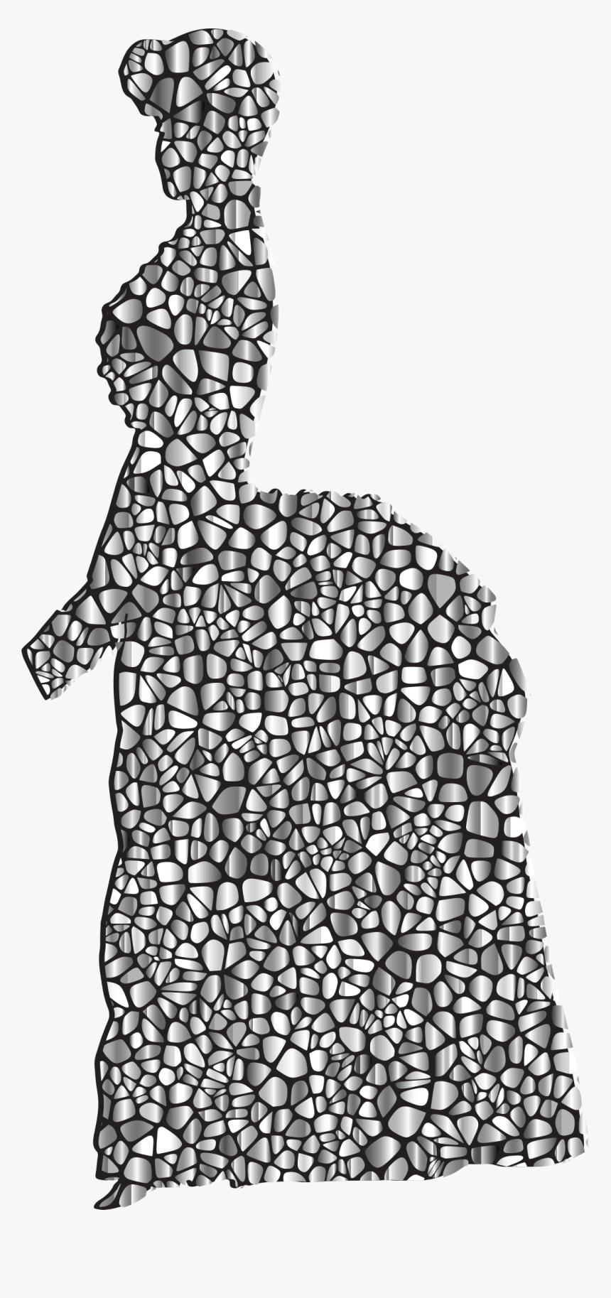 Transparent Woman In Dress Silhouette Png - Woman Silhouette Dress Victorian, Png Download, Free Download