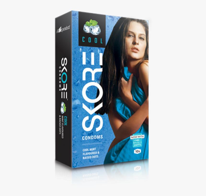Skore Cool Condoms 10"s Pack - Condom India, HD Png Download, Free Download