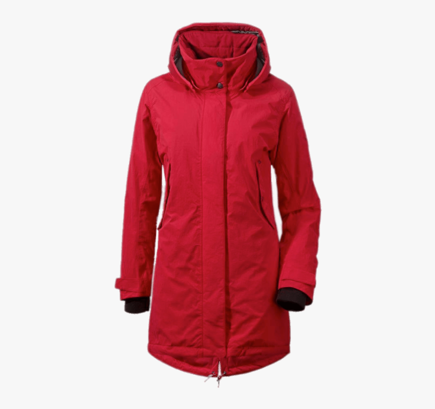 Red-parka - North Face Coat Winter Red, HD Png Download, Free Download