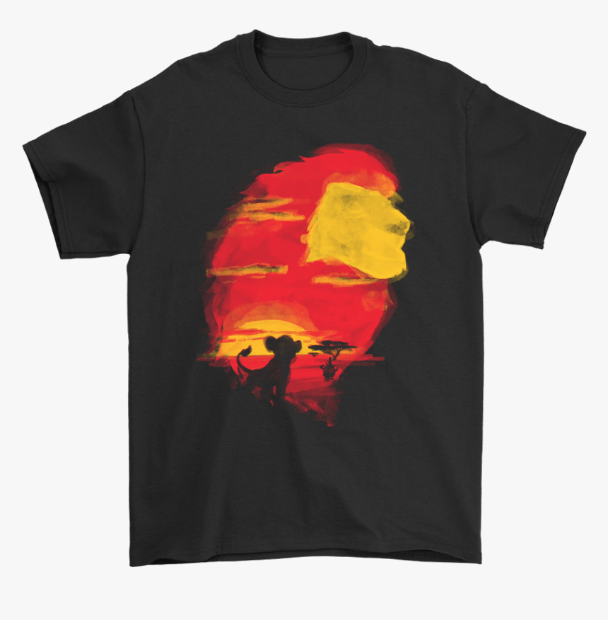 Lion King Setting Sun Mufasa King Of The Pride Lands - Funny Star Wars Merch, HD Png Download, Free Download