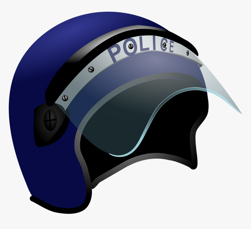 Police, Helmet, Riot, Uniform, Law, Security, Officer - Transparent Police Helmet Png, Png Download, Free Download