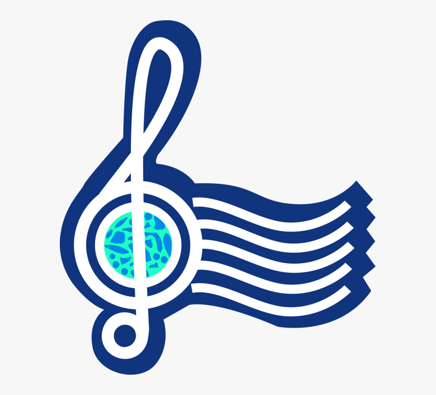 Vector Illustration Of Musical Treble Clef Indicates - Music Pitch Vector, HD Png Download, Free Download