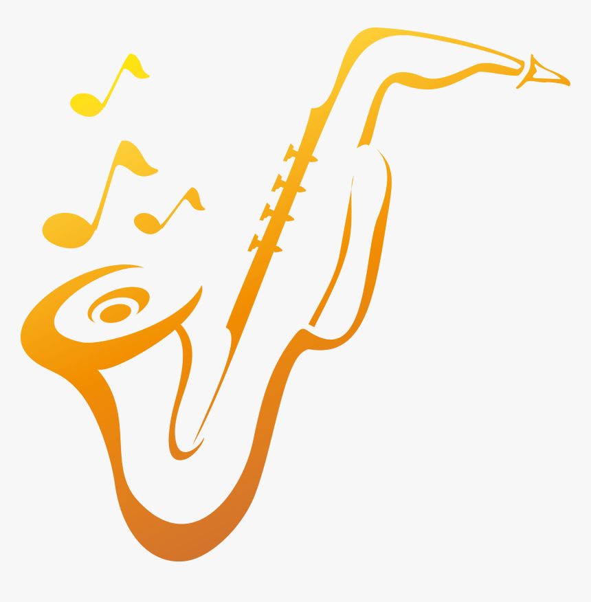 Transparent Saxophone Clip Art - Saxophone Logo Design, HD Png Download, Free Download