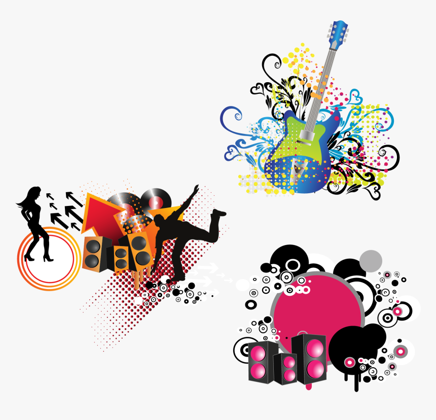 Musical Note Clip Art - Dance Music Art Vector Png, Transparent Png, Free Download