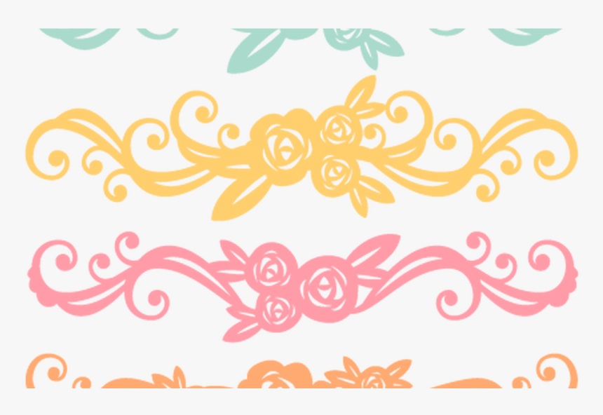 Flower Flourishes Svg Scrapbook Cut File Cute Clipart - Clip Art, HD Png Download, Free Download