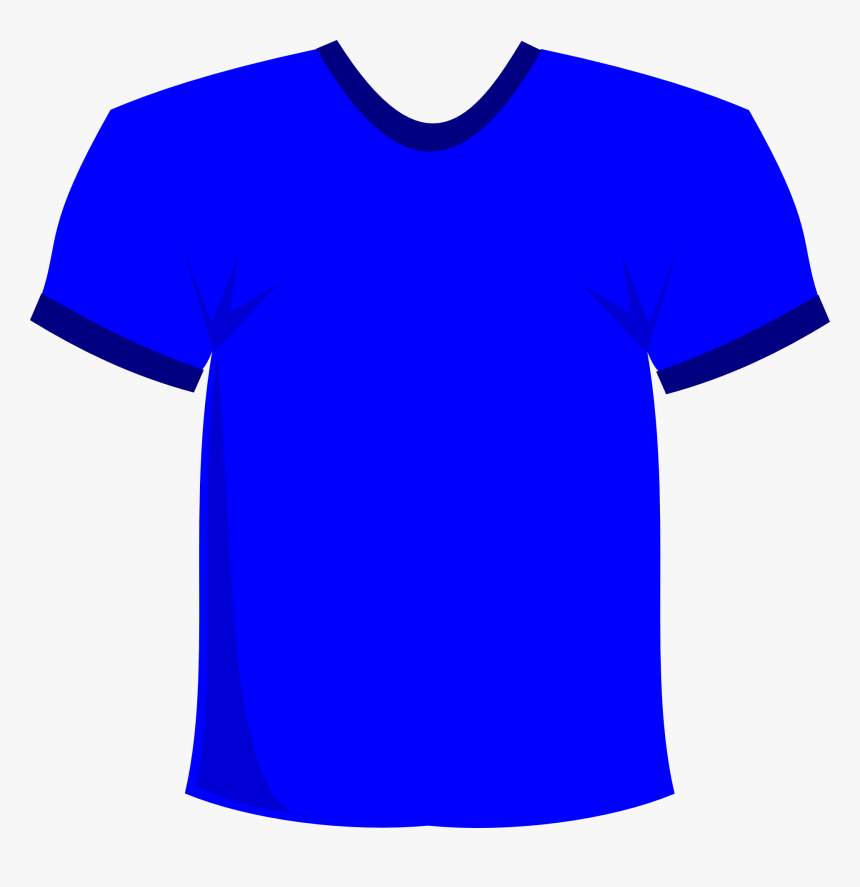 T-shirt Vector Shirt Clipart - Blue T Shirt Clipart, HD Png Download, Free Download