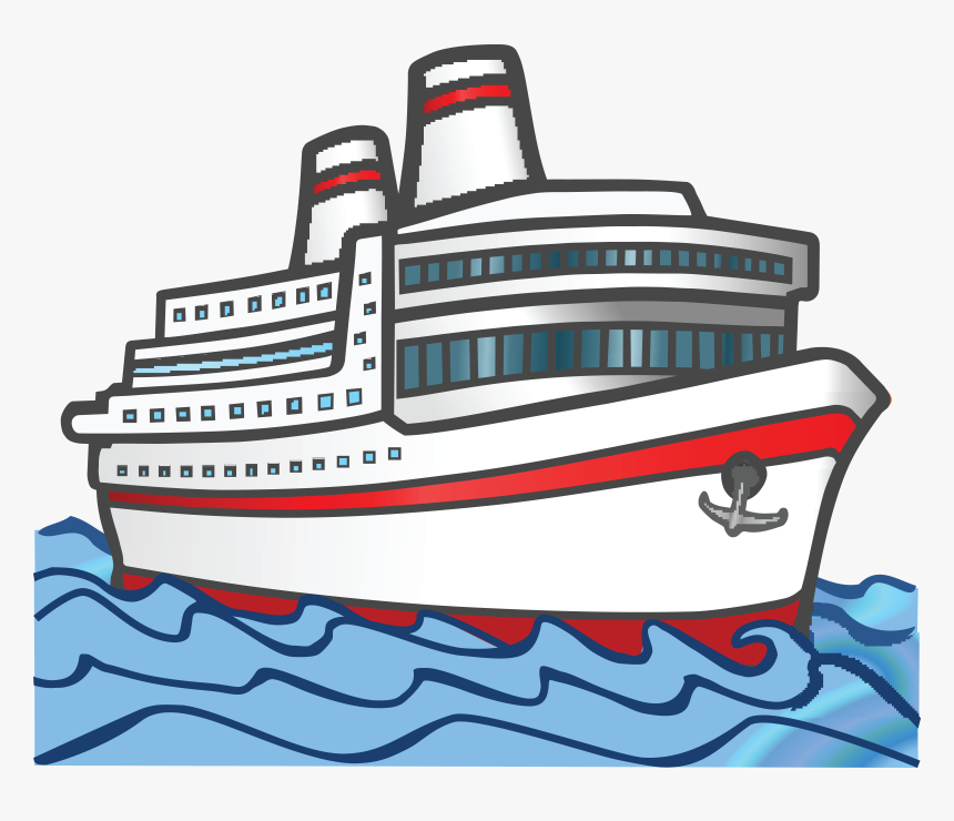 28 Collection Of Cruise Liner Clipart - Ship Clipart Black And White, HD Png Download, Free Download