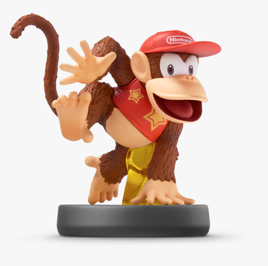 Amiibo Diddy Kong , Png Download - Super Smash Bros Amiibo Diddy Kong, Transparent Png, Free Download