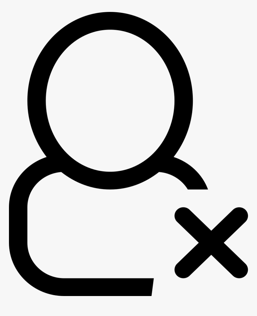 Delete Person Outlined Symbol - Circle, HD Png Download, Free Download