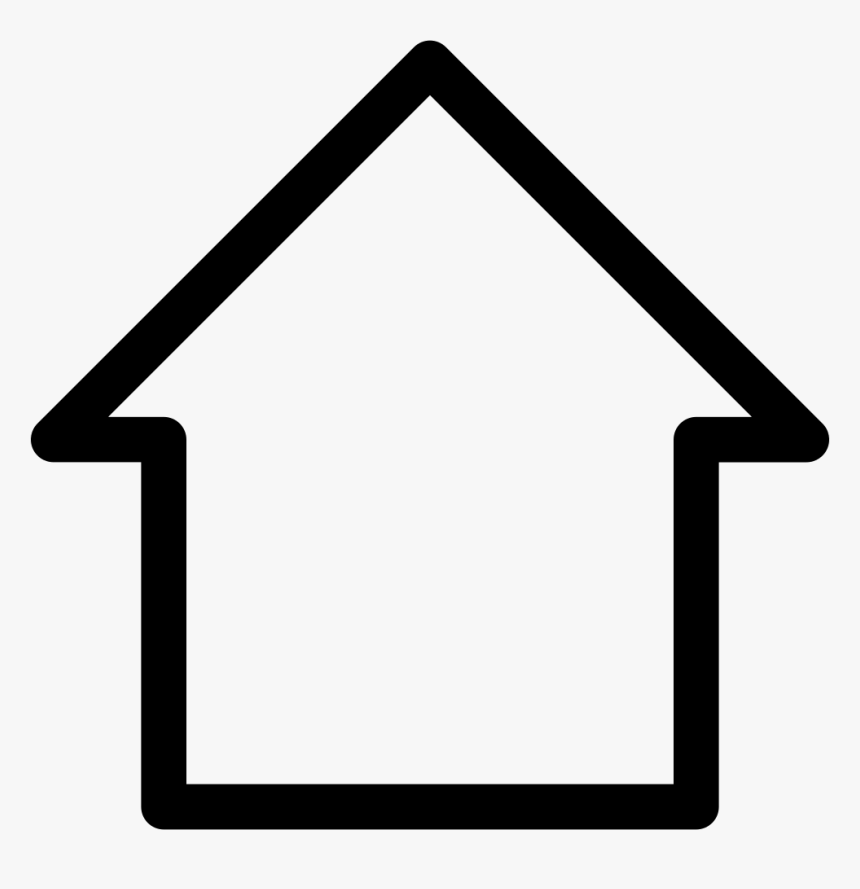 Blank Home Button - Home Line Icon Png, Transparent Png, Free Download