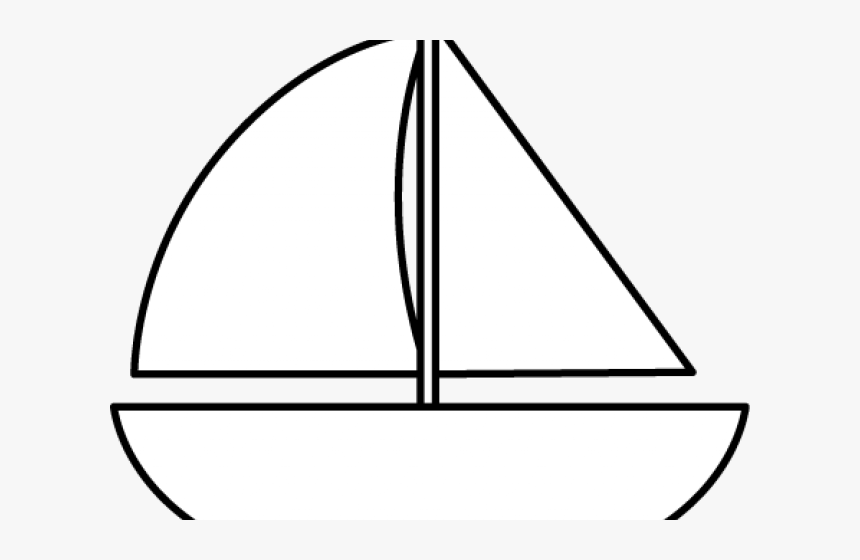 Sailboat Clipart Black And White - Circle, HD Png Download - kindpng.