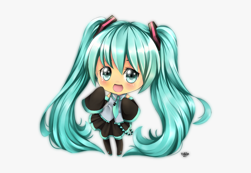 Hatsune Miku Clipart Cute Chibi - Hatsune Miku Chibi Cute Png, Transparent Png, Free Download