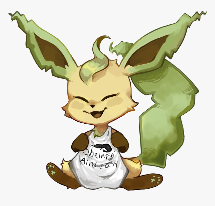 Leafeon Pokemon Cute Chibi Png Pokemon Cute Leafeon - Cute Leafeon, Transparent Png, Free Download