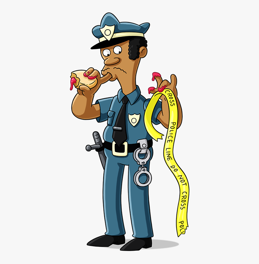 Police Officer Png - Lou And Eddie Simpsons, Transparent Png, Free Download