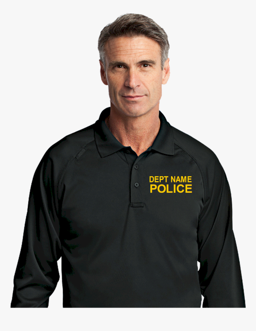 Long Sleeve Police Polo Shirt, HD Png Download, Free Download