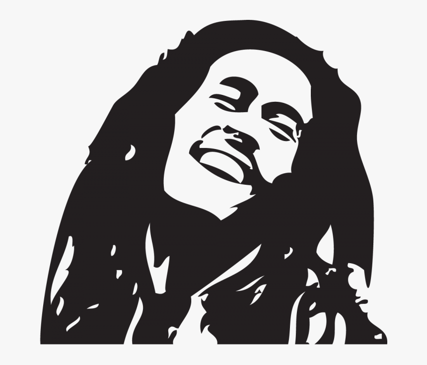 Bob Marley Stencil Reggae - Bob Marley, HD Png Download, Free Download