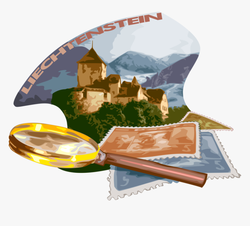 Vector Illustration Of Liechtenstein Postage Stamp, HD Png Download, Free Download