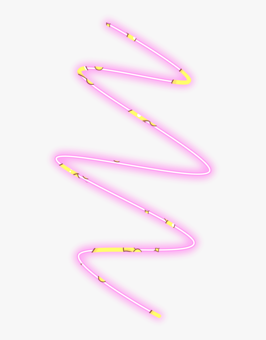 #neon #line #spiral #freetoedit #pink #geometric #border - Body Jewelry, HD Png Download, Free Download
