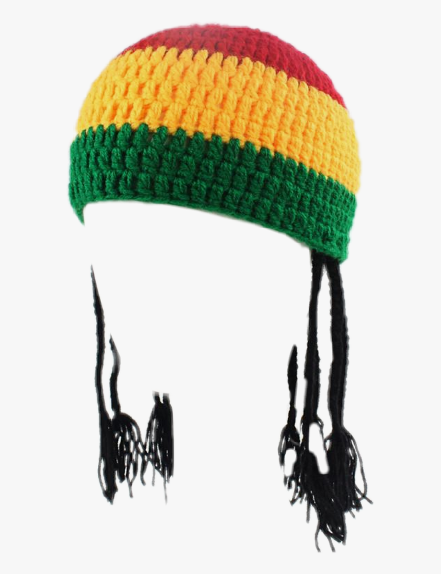 #bonnet Rasta #perruque Rasta - Dreadlock Rasta Hat Png, Transparent Png, Free Download