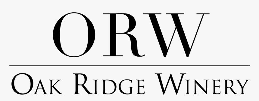 Letters O, R, W Horizontal, Horizontal Line Underneath, - Oak Ridge Winery, HD Png Download, Free Download