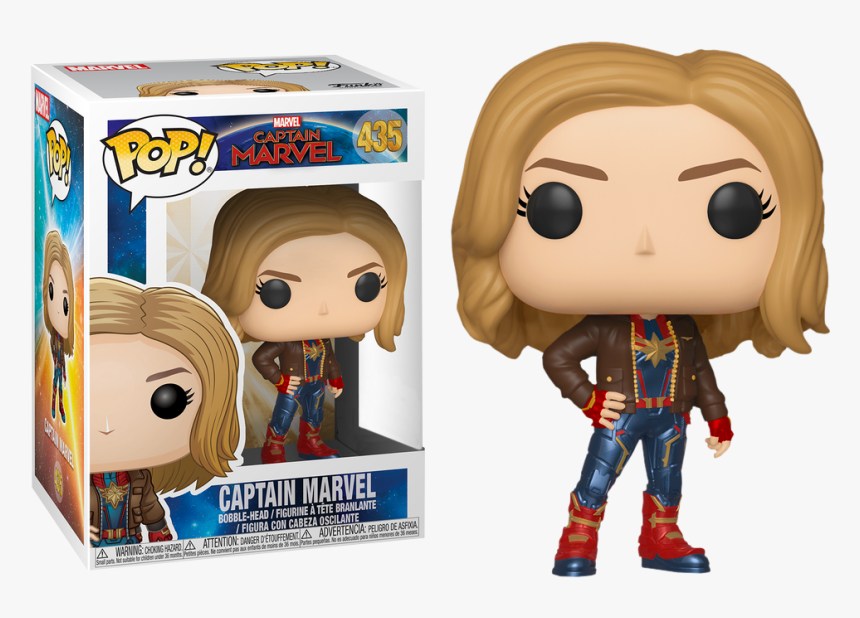 Captain Marvel - Funko Pop Marvel Captain Marvel, HD Png Download, Free Download