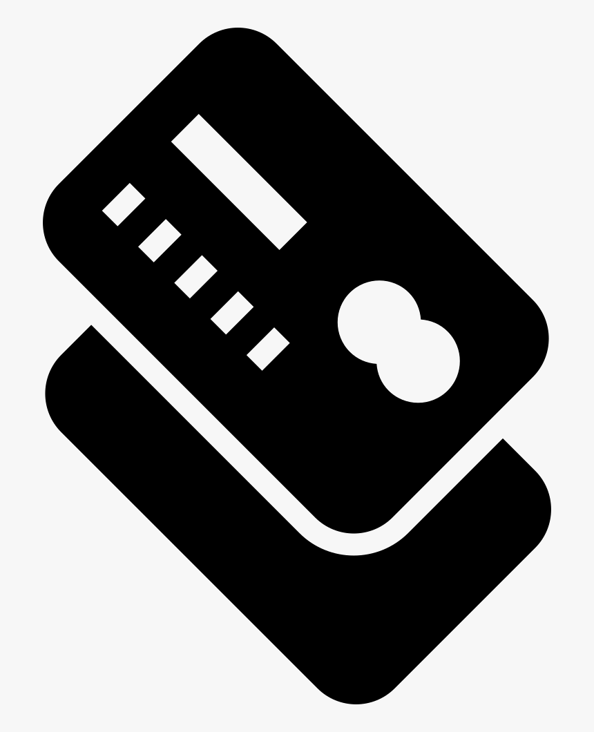 Credit Card Rotated Symbol With Shadow - Credit Card, HD Png Download, Free Download