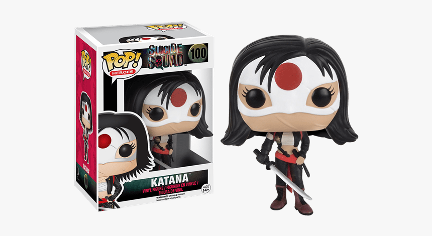 Pop Vinyl Png - Funko Pop Suicide Squad Katana, Transparent Png, Free Download