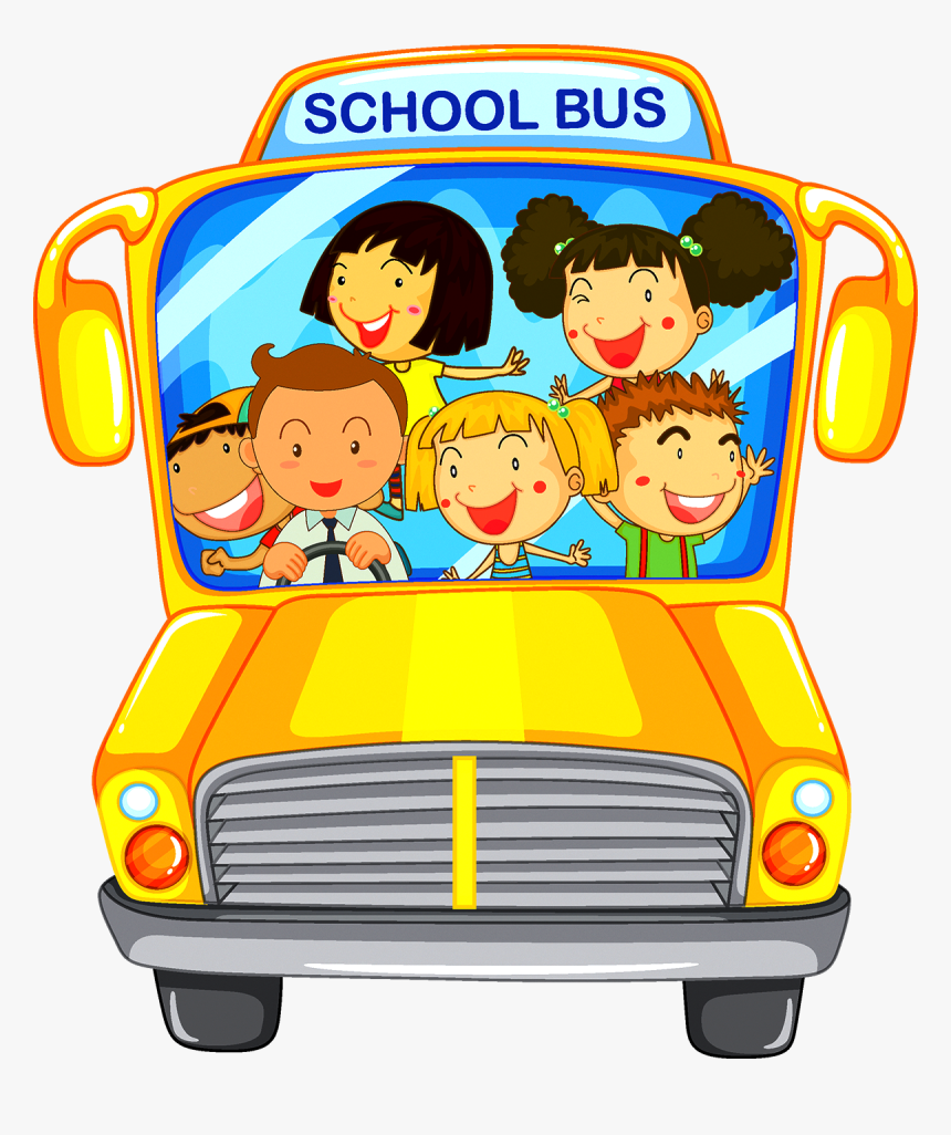 School Bus Bus Driver Illustration - School Bus Going To School Clip Art, HD Png Download, Free Download