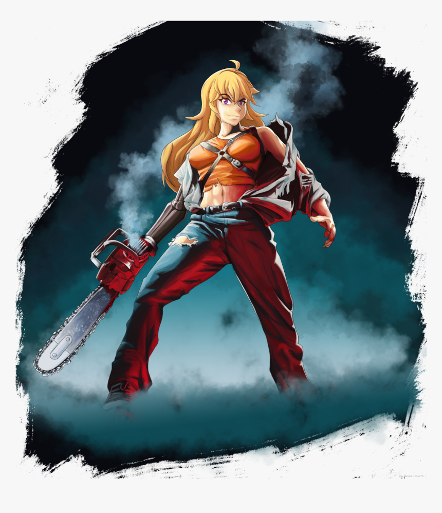 Evil Dead Rwby= Obvious Chainsaw Arm Yang Seriously, - Evil Dead Fan Art, HD Png Download, Free Download