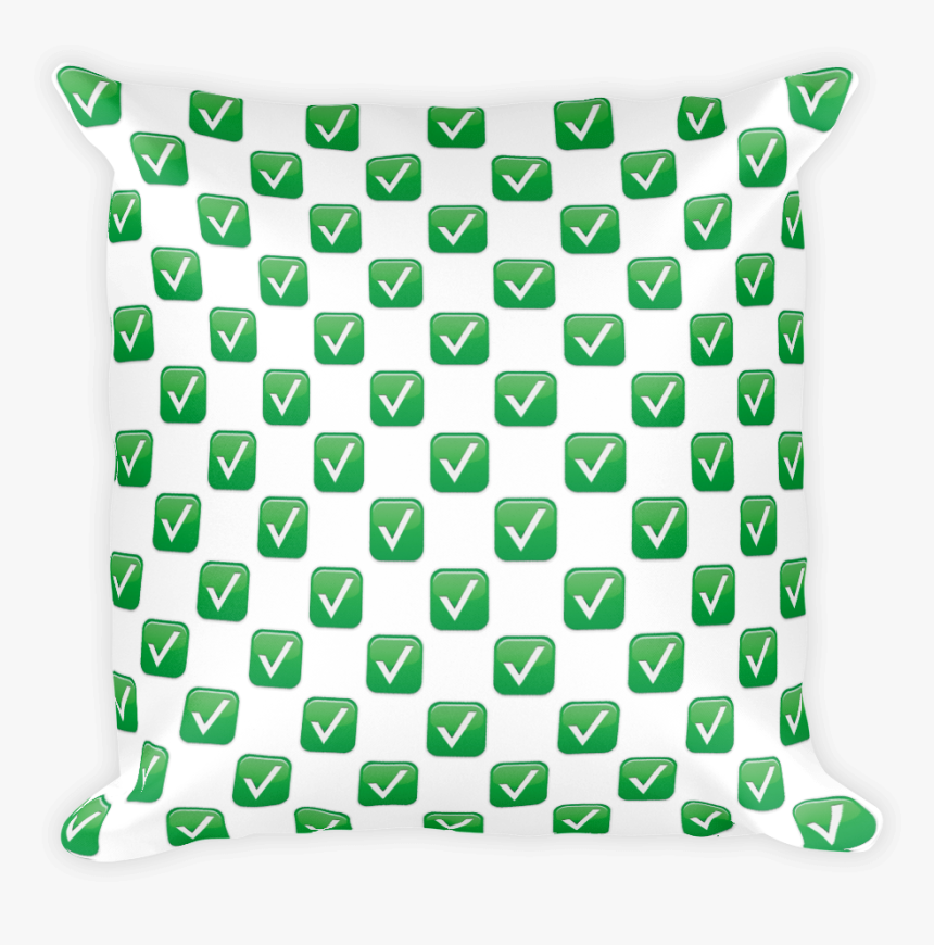 White Check Mark-just Emoji - Check Mark Emoji Pillow, HD Png Download, Free Download