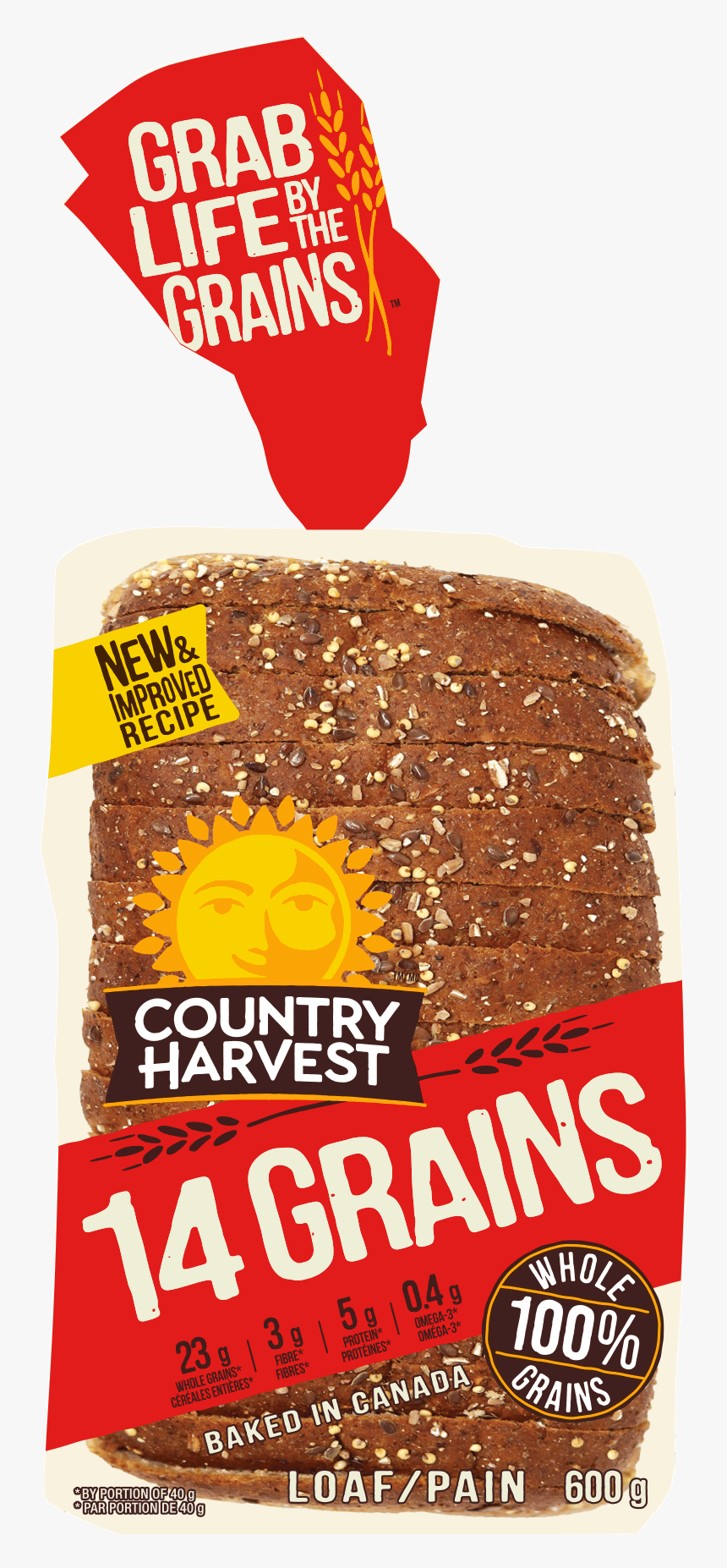 Country Harvest 14 Grains Bread Image - Country Harvest 14 Grain Bread, HD Png Download, Free Download