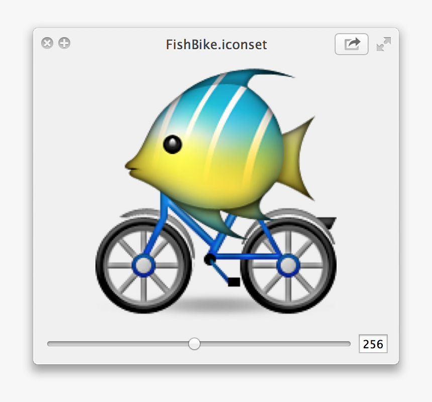 Figure 2-3 Previewing Icons In The Quicklook Window - Emoji Fish, HD Png Download, Free Download