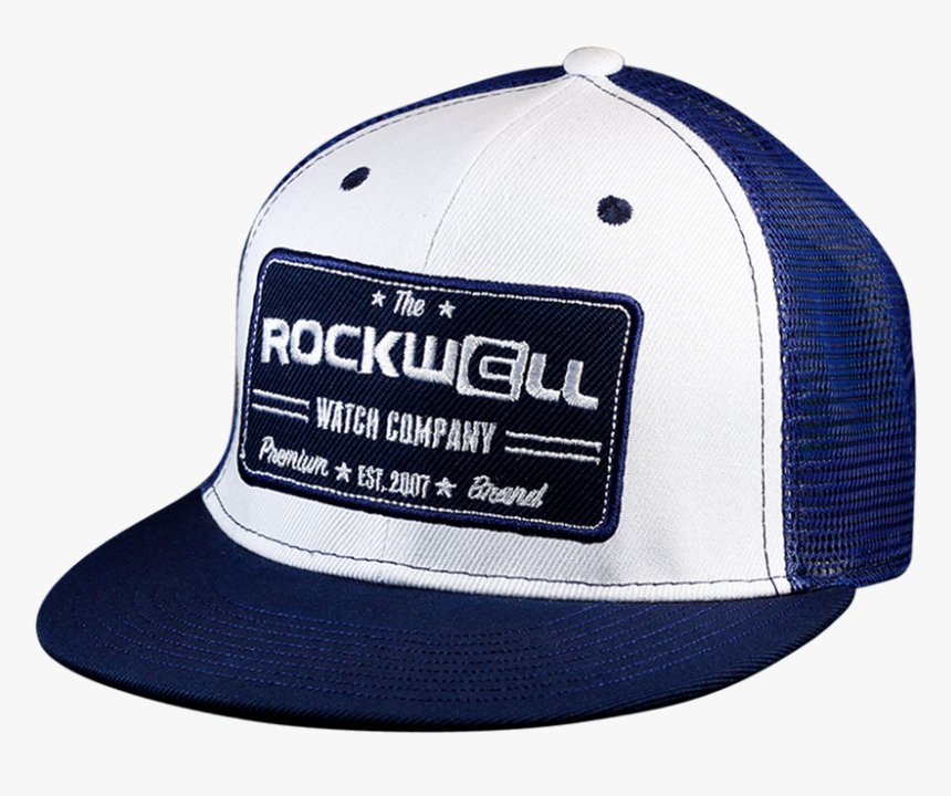 Snapback Trucker Hat Watch Co White/navy"
 Class= - Rockwell Watches, HD Png Download, Free Download