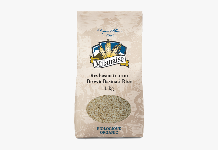 Milanaise Sac 1kg Riz Basmati Brun Web - Milanaise Flocon D Avoine, HD Png Download, Free Download