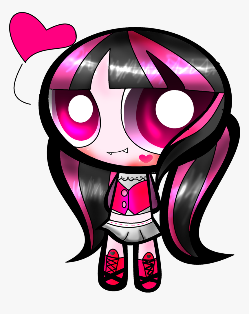 Draculaura Ppg - Monster High Chibi Drawings, HD Png Download, Free Download