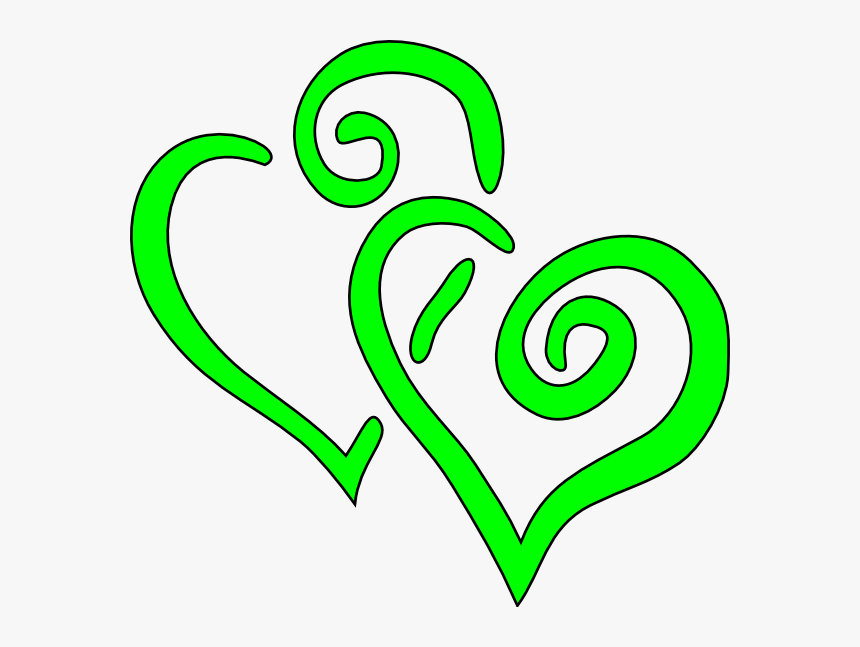 Hearts Clip Art - Clipart Entwined Two Hearts, HD Png Download, Free Download