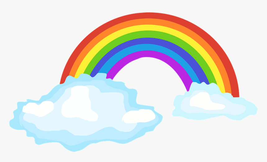 Arcoiris Con Nubes Png Clipart , Png Download - Unicorn Edible Cake Topper, Transparent Png, Free Download